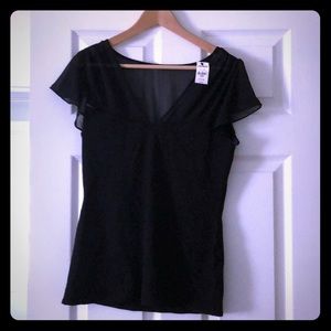 Express Black Sheer and Cotton top🖤 BNWT. Size M